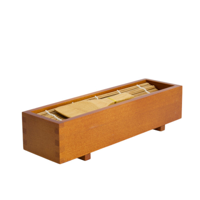 TDS, Sushi mold for Oshizushi w/ bamboo mat & rice spatula, Kitchenware, 26,5 x 6,5 x 7,8 cm, Wood, item no.: 8887