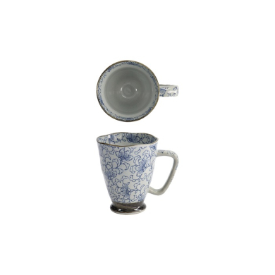 Tokyo Design Studio Mug Botan Blue, Stoneware, Ø 9 × 11 cm, 400 ml