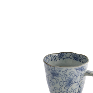 Mug Botan Blue, Stoneware, Ø 9 × 11 cm, 400 ml, Item No. 8896