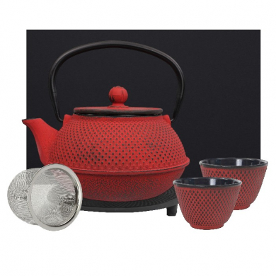 Arare teeblume cast iron teapot set at g-HoReCa (picture 5 of 7)