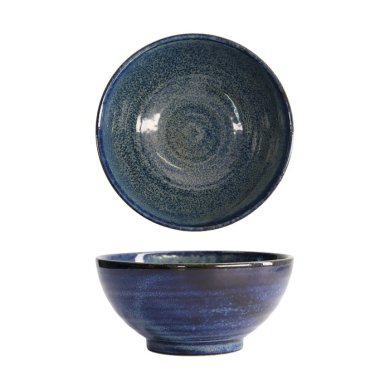 Tokyo Design Studio Rice Bowl Cobalt Blue, Porcelain, Ø 18.7 × 8.8 cm, 1.25 l