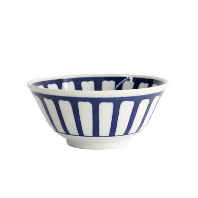Rice Bowl Mixed Bowls White/Blue, Porcelain, Ø 15 × 7 cm, 550 ml, Item No. 14993