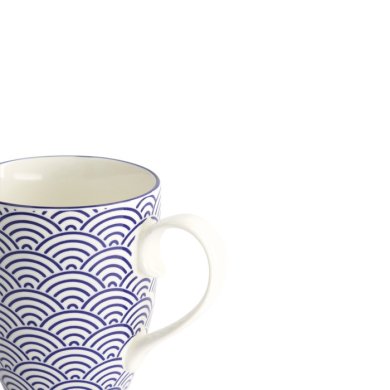 Mug Nippon Blue Waves Blue/White, Porcelain, Ø 8.5 × 10.2 cm, 380 ml, Item No. 15622