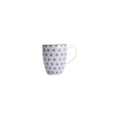 Tasse Nippon Blue Stars Blau/Weiß, Porzellan, Ø 8,5 × 10,2 cm, 380 ml, Art.-Nr. 15626