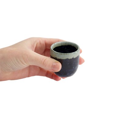 TDS, Sake-Cup, 4,5 x 4,5 cm, 50 ml, Weiß/Blau - Art Nr. 15847