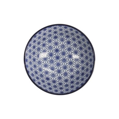 Ramen Bowl Soba Nippon Blue Stars Blue/White, Porcelain, Ø 21 × 7.8 cm, 1 l, Item No. 16017