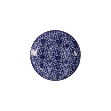 Teller Nippon Blue Dots Blau/Weiß, Porzellan, Ø 16 × 2 cm, Art.-Nr. 16019