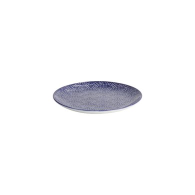 Teller Nippon Blue Dots Blau/Weiß, Porzellan, Ø 16 × 2 cm, Art.-Nr. 16019