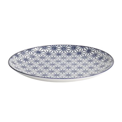 TDS, Plate, Nippon Blue, Stars, Ø 20.6 x 2.2 cm - Item No. 16023