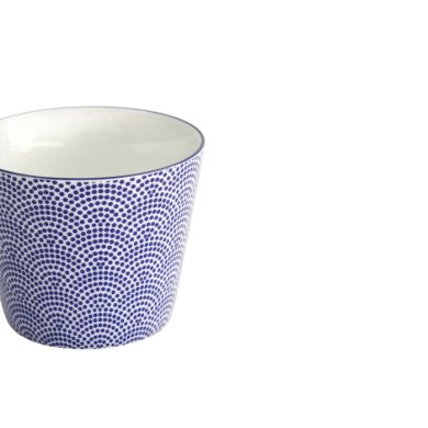 Teebecher Nippon Blue Dots Blau/Weiß, Porzellan, Ø 8,3 × 6,5 cm, 180 ml, Art.-Nr. 16034