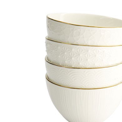 TDS, Bowl Set, Nippon White, 4-piece set., Ø 11,4 x 6 cm 350 ml, Item No. 16444