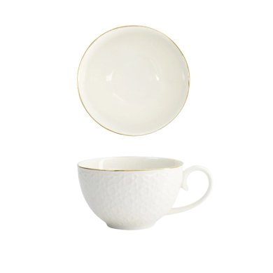 Nippon White 4 Becher Set mit Untertassen bei g-HoReCa