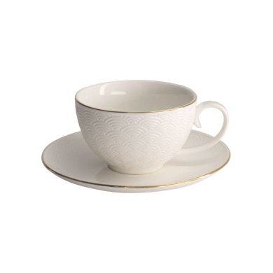 TDS, Becher Set mit Untertassen, 4-tlg., Nippon White, 250 ml, Art.-Nr. 16984