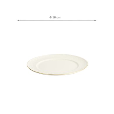TDS, Plate, Nippon White, Waves, Ø 16 cm - Item No. 17282