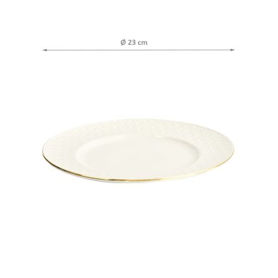 TDS, Teller, Nippon White, Stripes, Ø 23 cm - Art Nr. 17285