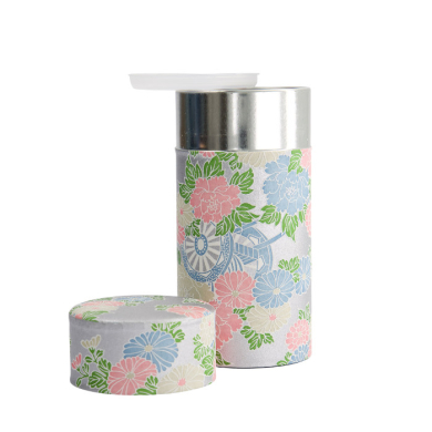 TDS, Tee Container S.S., 7.4x15.5cm, 200gr, Blumen/Silber, Artikel Nr.: 17315