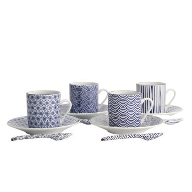 TDS, Espresso Set, Giftset, Nippon Blue, 12-piece set, 80 ml, Item No. 17328