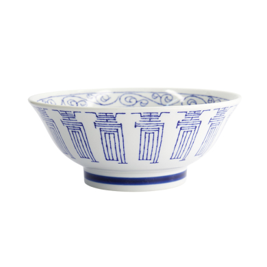 TDS, Ramen Schale, Mixed Bowls Kotobuki Blue, Ø 21,5 x 9 cm, Art.-Nr. 17745