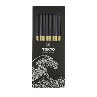 TDS, Chopstick Set, Polymer Glassfibre Tensoge shape A4, Kitchenware, 5 pair, 22 cm, Item No. 17934
