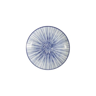 Teller Nippon Blue Lines Blau/Weiß, Porzellan, Ø 16 × 2 cm, Art.-Nr. 17952