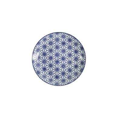 Teller Nippon Blue Stars Blau/Weiß, Porzellan, Ø 16 × 2 cm, Art.-Nr. 17972