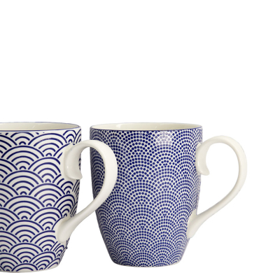 TDS, Mug Set, 2-piece set, Giftset, Nippon Blue, Ø 8.5 x 10.2 cm 380 ml, Item No. 17988