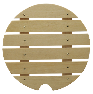 Item No. 18324 ABS Chirashi Box Wooden Base Inlay Ø15.5x1.2cm at g-HoReCa
