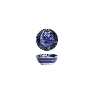 Tokyo Design Studio Sauce Bowl Japonism Carp Blue, Porcelain, Ø 8.7 × 3.7 cm