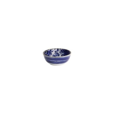 Sauce Bowl Japonism Carp Blue, Porcelain, Ø 8.7 × 3.7 cm, Item No. 18750