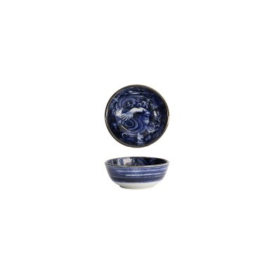 Tokyo Design Studio Sauce Bowl Japonism Crane Blue, Porcelain, Ø 8.7 × 3.7 cm, 95 ml