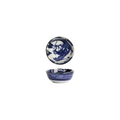 Tokyo Design Studio Sauce Bowl Japonism Dragon Blue, Porcelain, Ø 8.7 × 3.7 cm