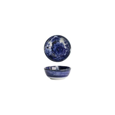 Tokyo Design Studio Sauce Bowl Japonism Lion Blue, Porcelain, Ø 8.7 × 3.7 cm, 95 ml