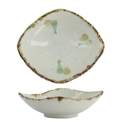 Tokyo Design Studio Bowl Koshoku Marche White, Porcelain, 16.5 × 14 × 5 cm
