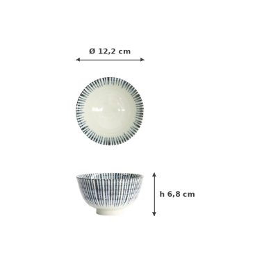 Schale, Shin Tokusa, Ø 12,2 x 6,8 cm, 400 ml, Art.-Nr. 20238