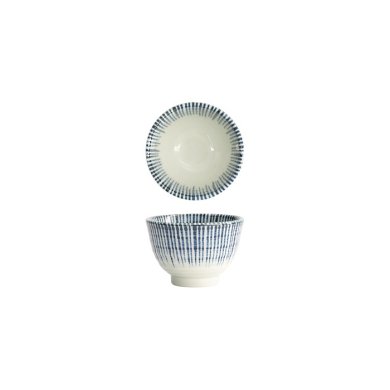 Tokyo Design Studio Tea Cup Shin Tokusa White/Blue, Porcelain, Ø 9.3 × 6.1 cm, 180 ml