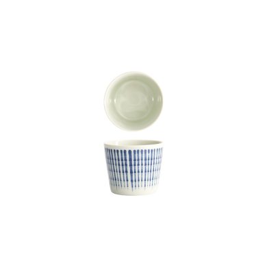 Tokyo Design Studio Soba Cup Shin Tokusa Blue/White, Porcelain, Ø 8.2 × 6.7 cm, 180 ml