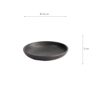 Ø 10x2cm Yuzu Black Saucer at g-HoReCa (picture 5 of 5)