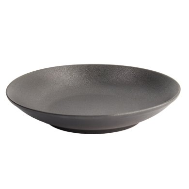 Ø25.2x4.7cm Yuzu Black Deep Rice Plate at g-HoReCa (picture 2 of 6)