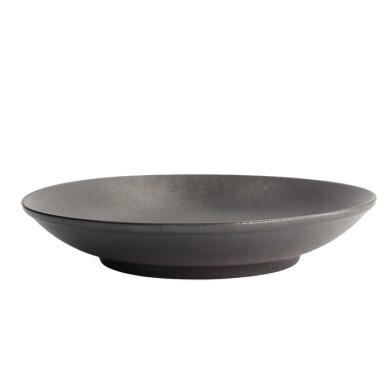 Ø25.2x4.7cm Yuzu Black Deep Rice Plate at g-HoReCa (picture 4 of 6)