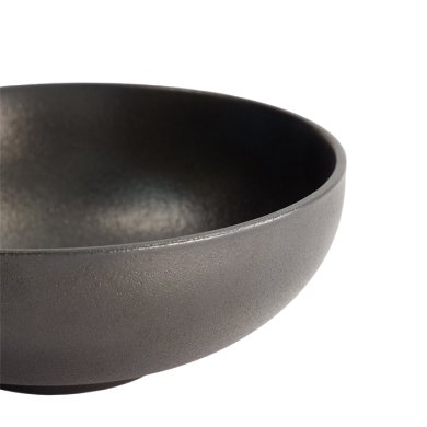 Rice Bowl Yuzu Black, Stoneware, Ø 16 × 5.9 cm, 630 ml, Item No. 20386