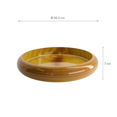 TDS, Sushi Oke, Außen 40,3x7cm Innen 34,3x5,1cm, Woodlook - Art Nr. 20845