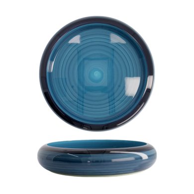 TDS, Sushi Oke, Outer 33.8x6.8cm Inner 28.4x4.7cm, Blue Azure- Item No. 20853