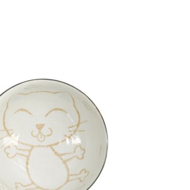 Tayo-Schale Kawaii Cat Neko Blau, Porzellan, Ø 12,7 × 7 cm, 300 ml, Art.-Nr. 2094