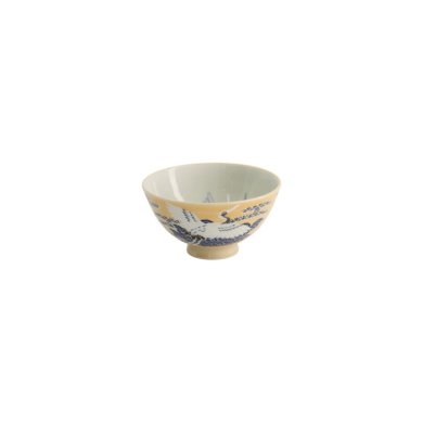 Rice Bowl Kawaii Crane Yellow, Porcelain, Ø 11.5 × 6 cm, 300 ml, Item No. 20979