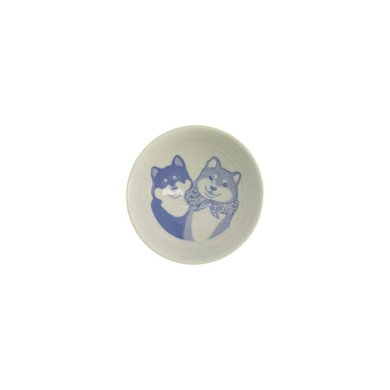 Rice Bowl Kawaii Shiba-Dog Green, Porcelain, Ø 12.5 × 7 cm, 350 ml, Item No. 20985