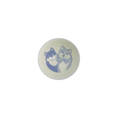 Rice Bowl Kawaii Shiba-Dog Blue, Porcelain, Ø 12.5 × 7 cm, 350 ml, Item No. 20986