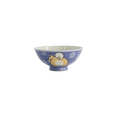 Reisschale Kawaii Shiba-Dog Blau, Porzellan, Ø 14,5 × 6,5 cm, 500 ml, Art.-Nr. 20989