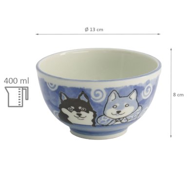 Kawaii Shiba-Dog Reis Schale bei g-HoReCa (Bild 5 von 5)