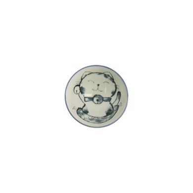 Rice Bowl Kawaii Cat Blue, Porcelain, Ø 11.5 × 6 cm, 300 ml, Item No. 21025