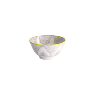Tayo Bowl Lily Flower Purple, Porcelain, Ø 13.5 × 6.8 cm, 300 ml, Item No. 21159